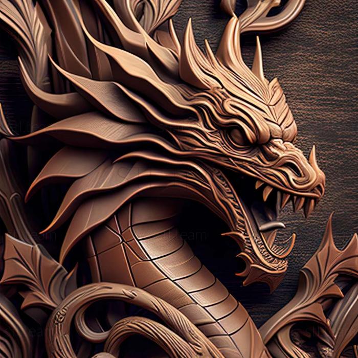 3D model dragon (STL)